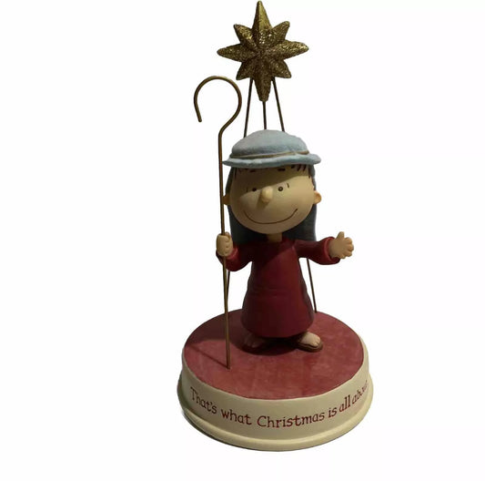 Peanuts Linus " Thats what Christmas is all about" Nativity Figure